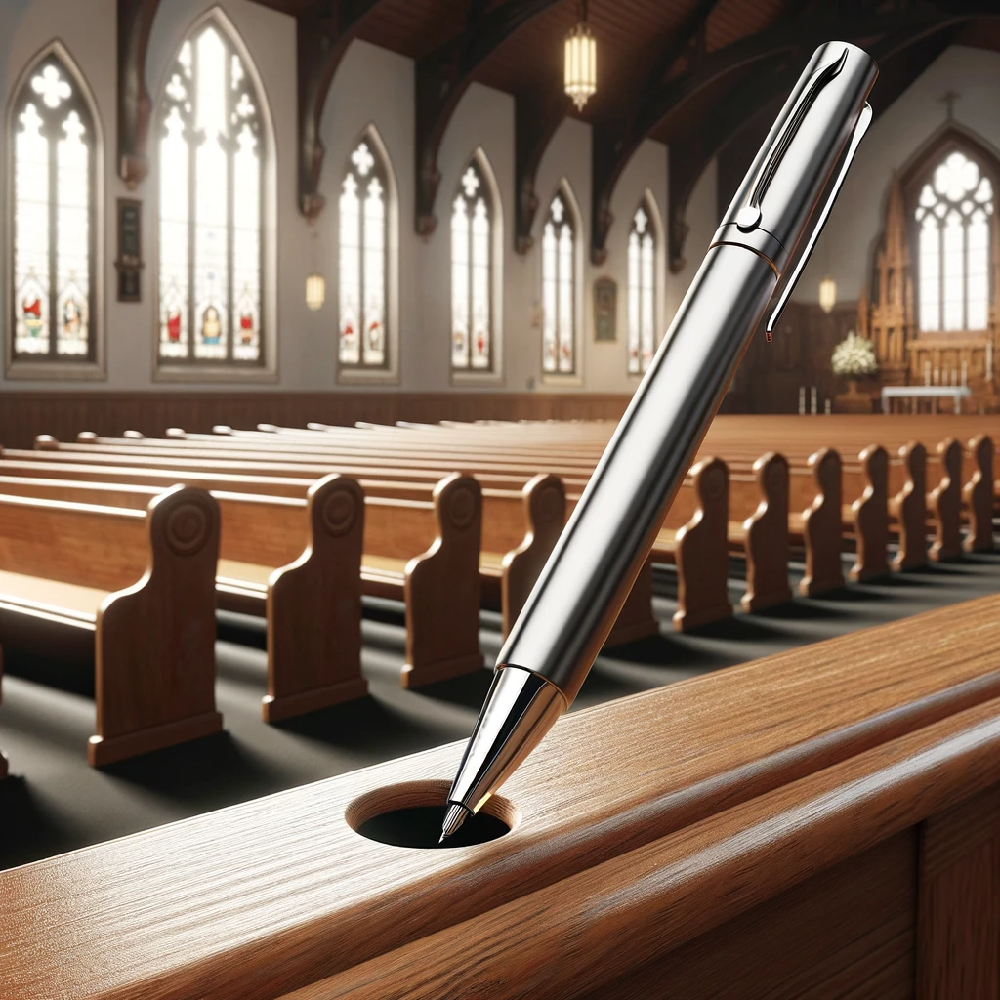 Personalized Pens for Church Pews